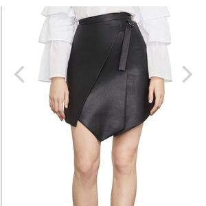 BCBGMaxAzria Black Wrap Mini Skirt